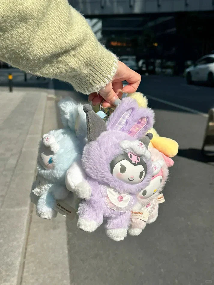 SANRIO Elf Bunny Baby Vinyl Plush Series Schlüsselanhänger Blind Box - Kinderix