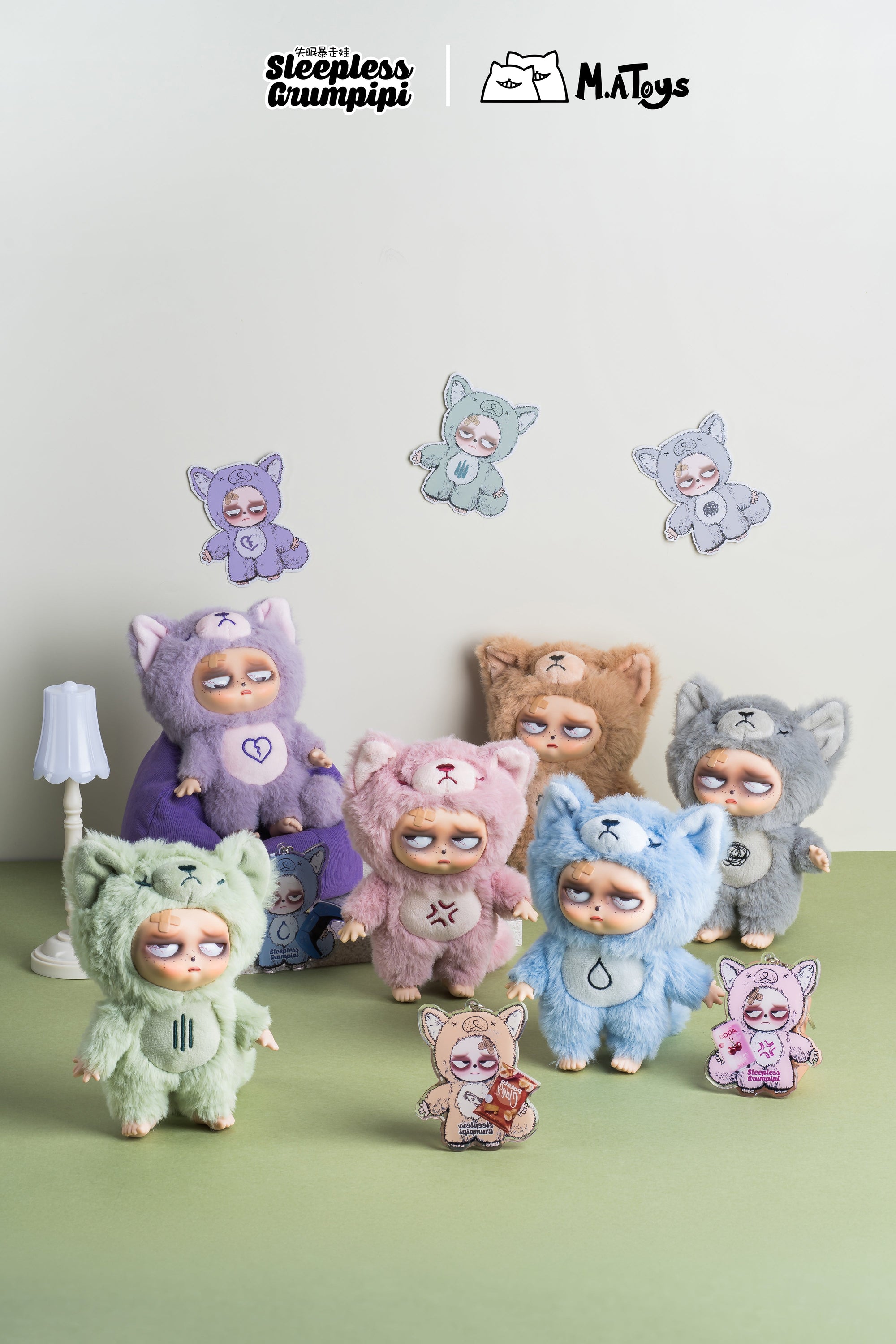 Sleepless Grumpipi Vinyl Face Plush Doll