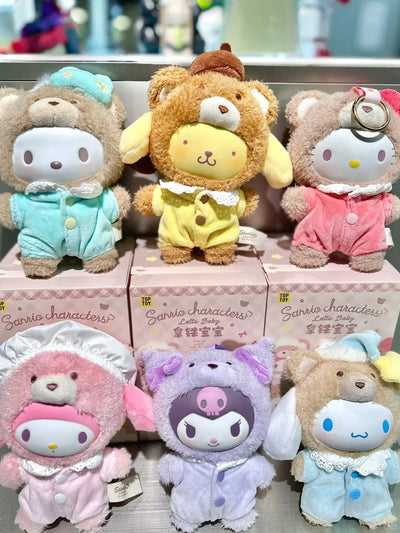 Sanrio Family – Latte Baby Plush Doll Series Keychain Blind Box