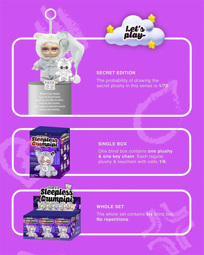 Sleepless Grumpipi Vinyl Face Plush Doll