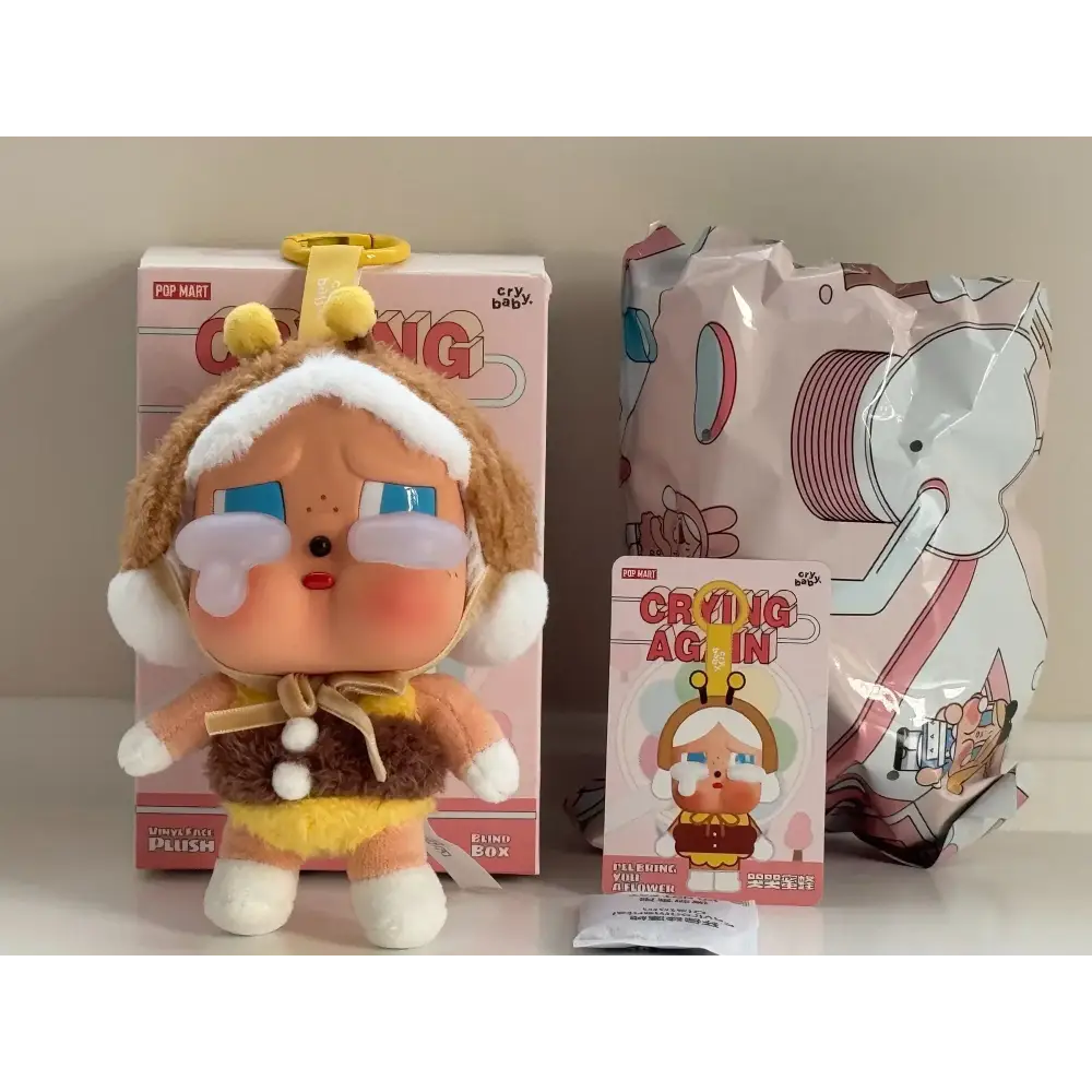 CRYBABY - Crying Again Series Vinyl Face Plush Opened - Surprey