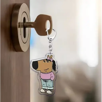 Just A Chill Guy and Girl Keychain - Surprey