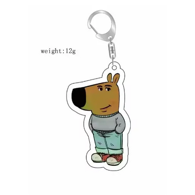 Just A Chill Guy and Girl Keychain - Surprey