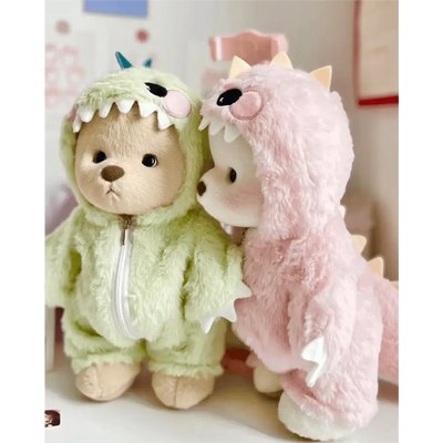 Kissa-Teddy® in green Dino costume - Surprey