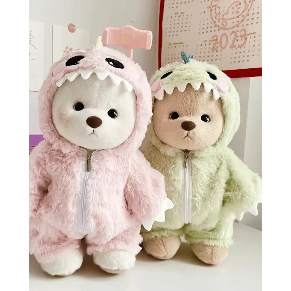 Kissa-Teddy® in green Dino costume - Surprey