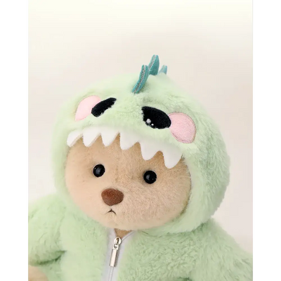 Kissa-Teddy® in green Dino costume - Surprey