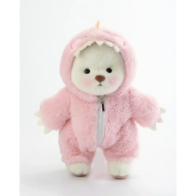 Kissa-Teddy® in pink Dino costume - Surprey