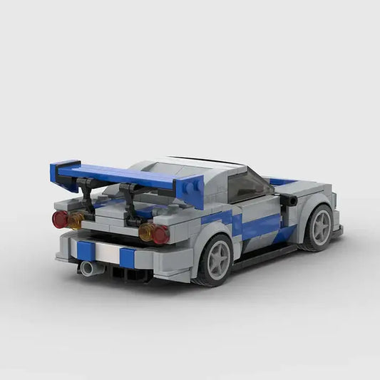 Nissan Skyline R34 building block car - Kinderix