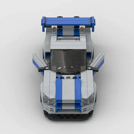 Nissan Skyline R34 building block car - Kinderix