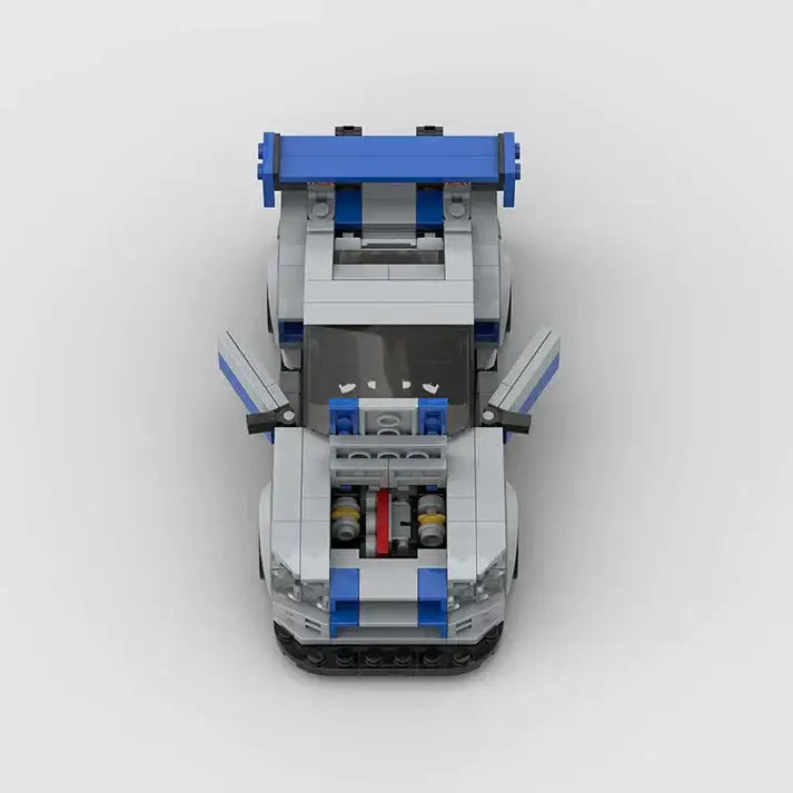 Nissan Skyline R34 building block car - Surprey