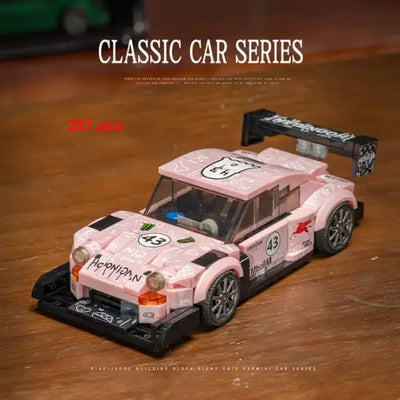 Porsche 911 RSR Limited Pink Edition building block car - Surprey