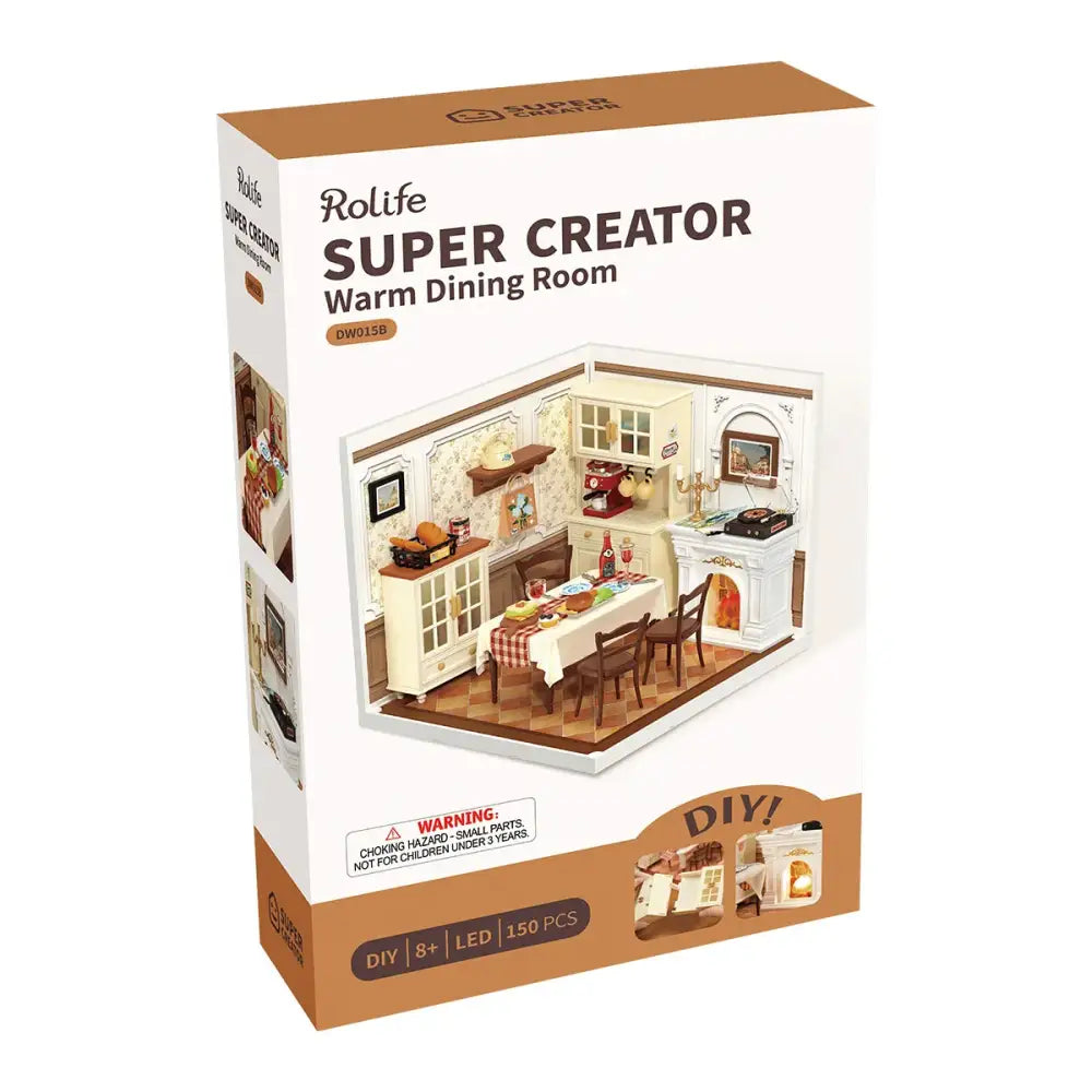 Rolife Miniature House – Warm Dining Room DW015B - Surprey